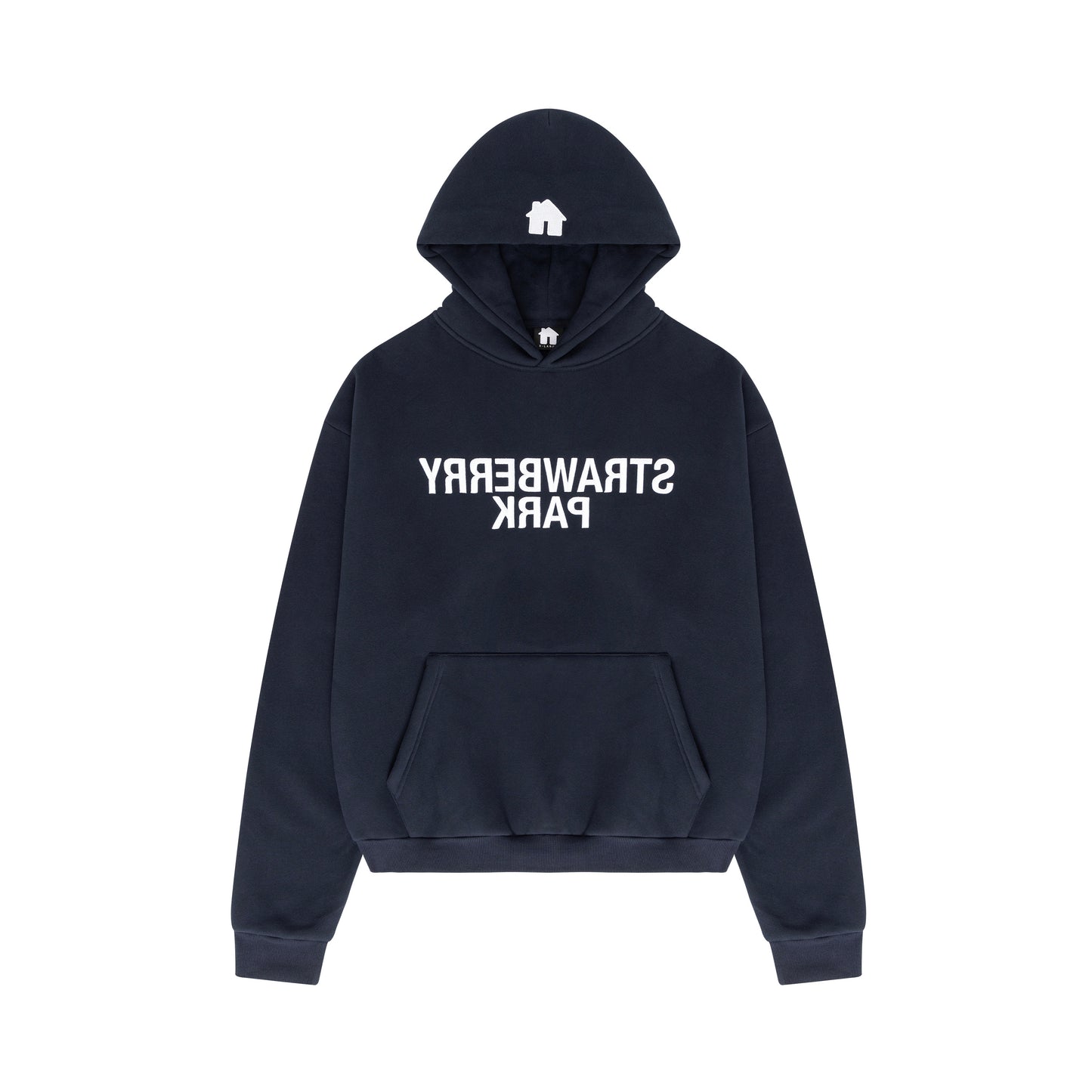 NAVY BLUE MIRROR HOODIE