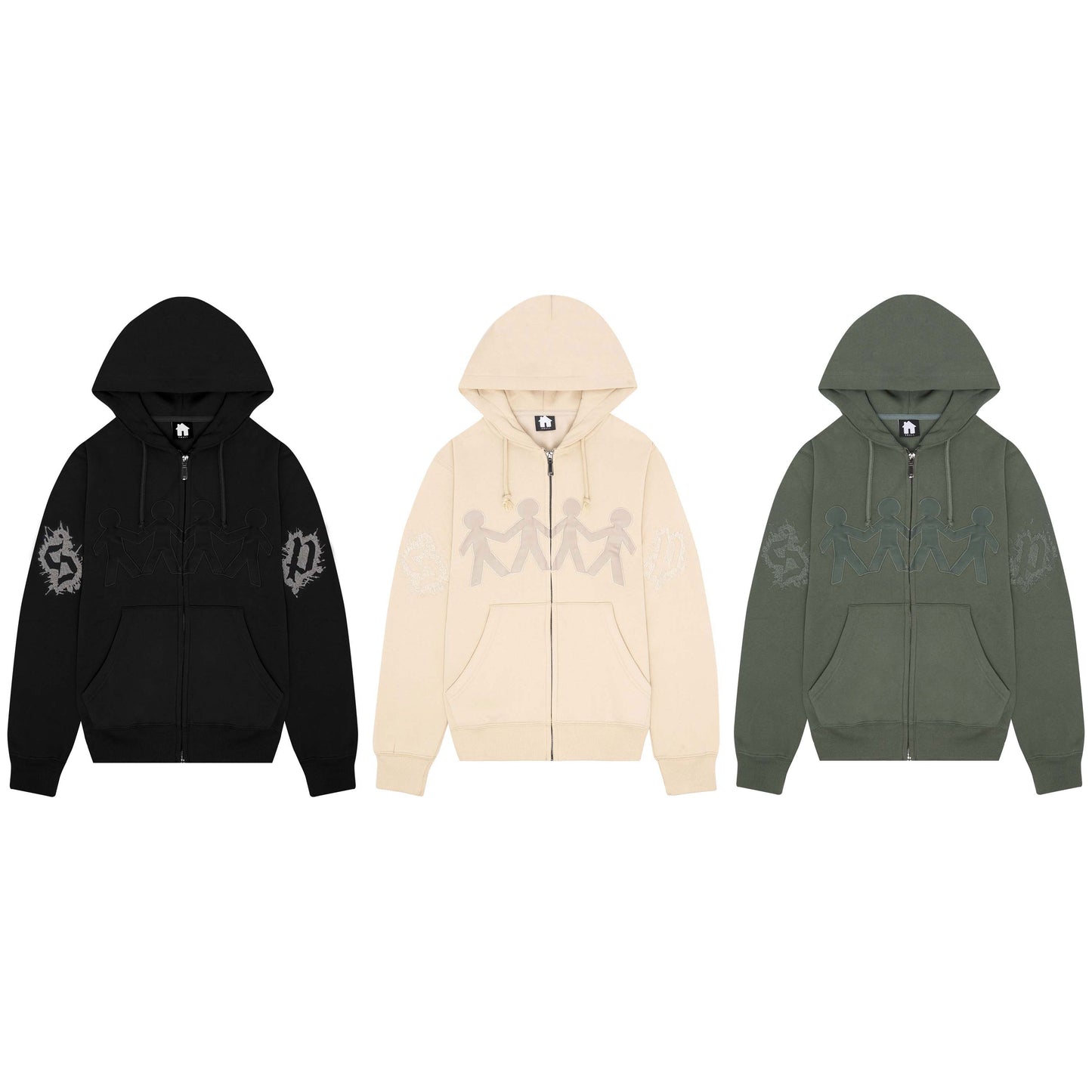 PEOPLE SILK LOGO ZIPUPS (FINAL RESTOCK)